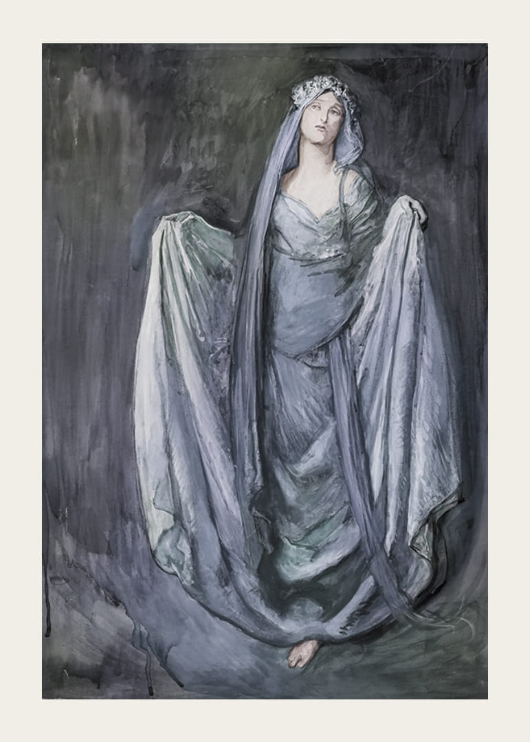 Estudio para Blanchefleur de Edwin Austin Abbey-12