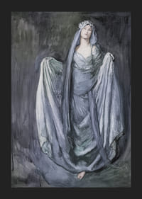 Estudio para Blanchefleur de Edwin Austin Abbey-7