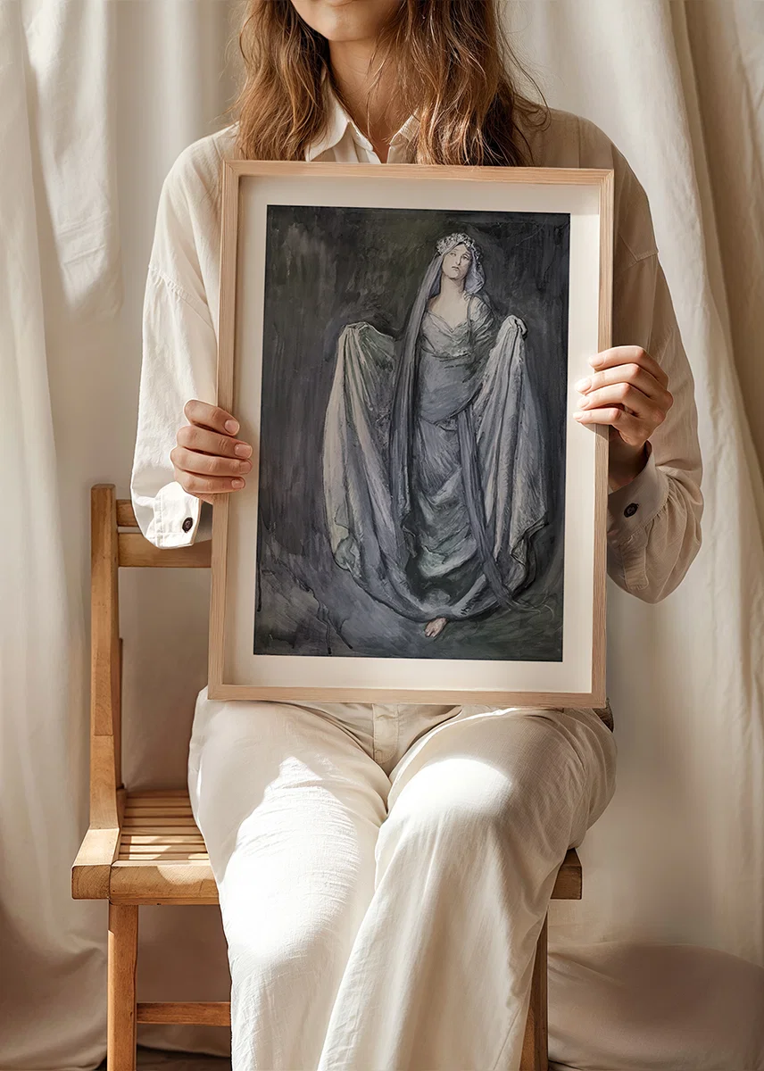 Study For Blanchefleur By Edwin Austin Abbey-12
