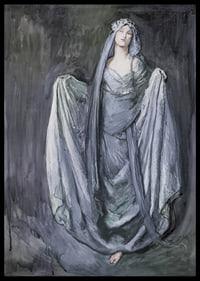 Étude pour Blanchefleur par Edwin Austin Abbey-8