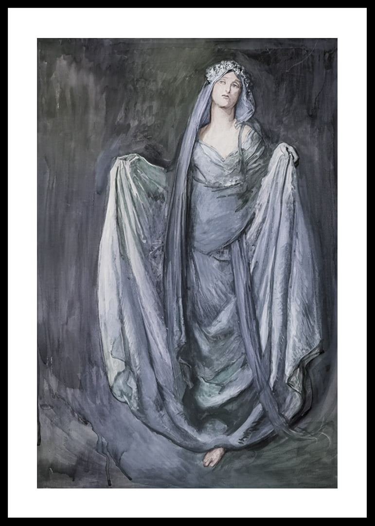 Étude pour Blanchefleur par Edwin Austin Abbey-12
