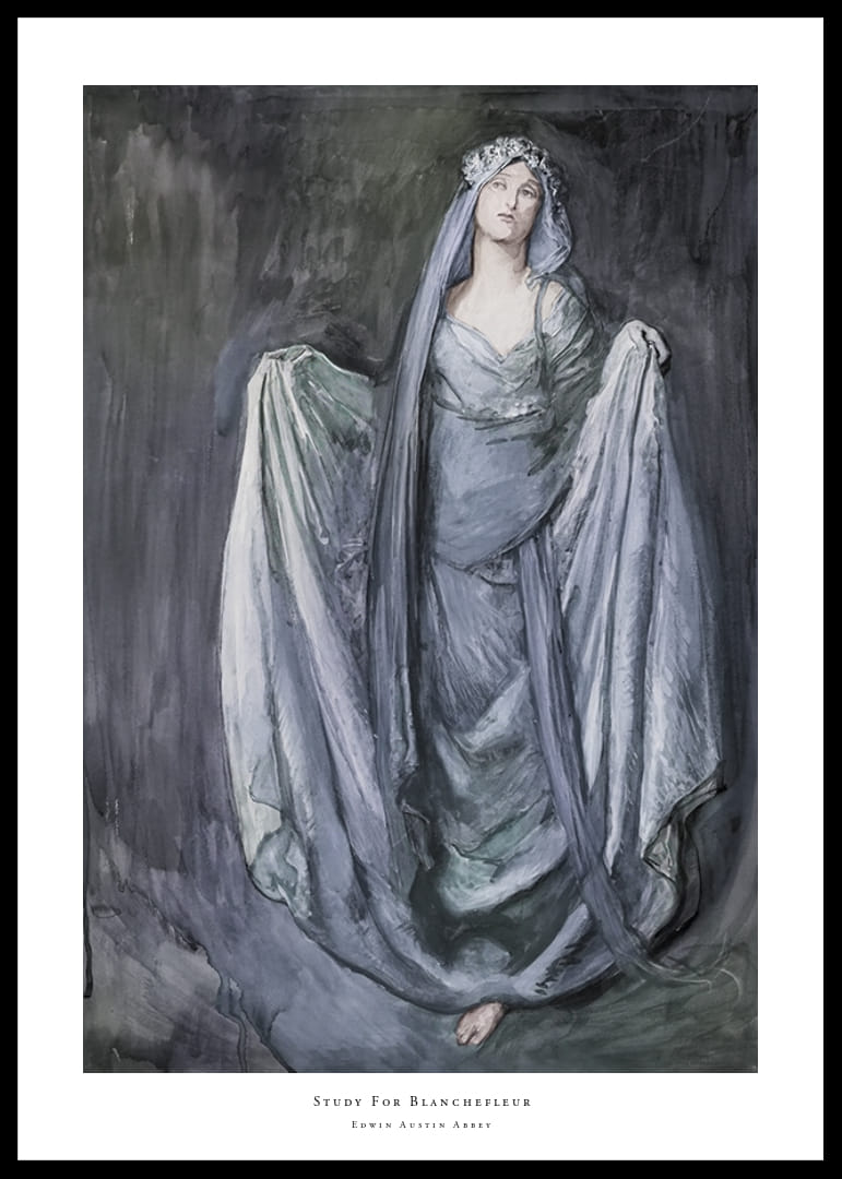 Edwin Austin Abbey studija „Blanchefleur“.-12