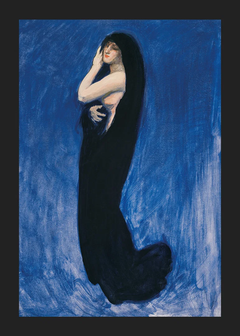 Study For Figure Of 4 Am In The Hours By Edwin Austin Abbey-12