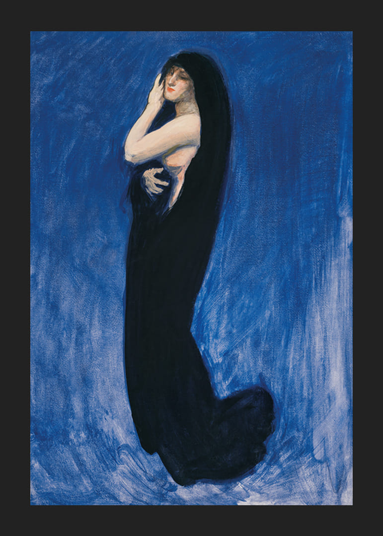 Edwin Austin Abbey tanulmánya a hajnali 4 óra alakjához-12