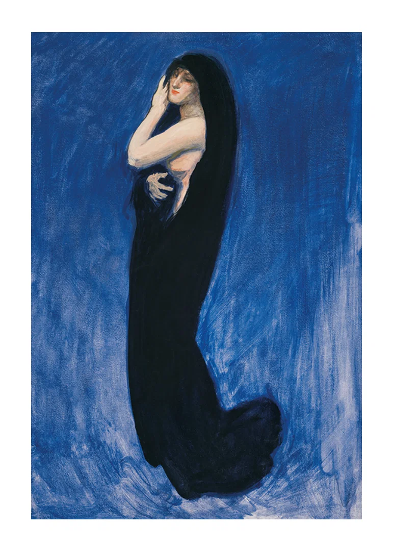 Study For Figure Of 4 Am In The Hours By Edwin Austin Abbey-12
