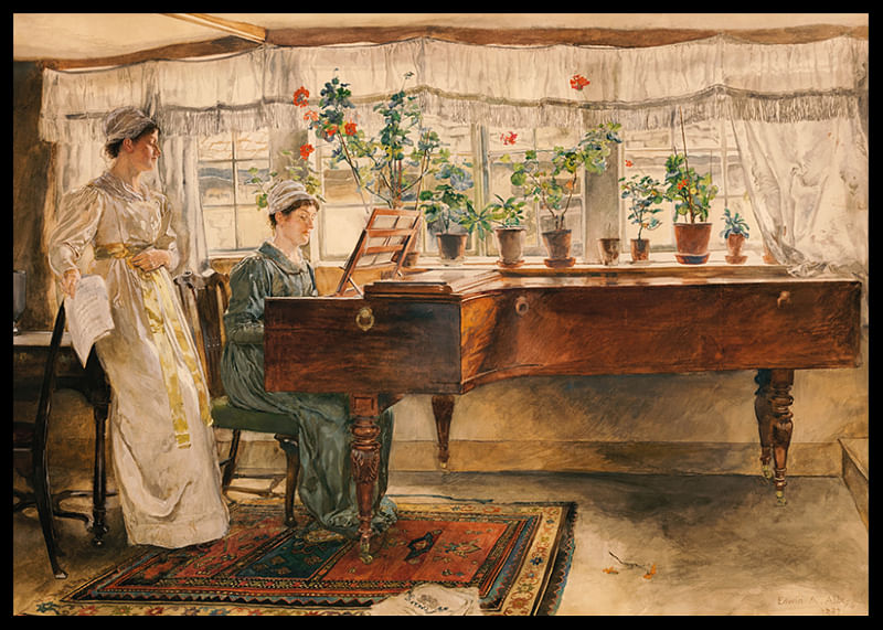 Les Deux Sœurs par Edwin Austin Abbey-12
