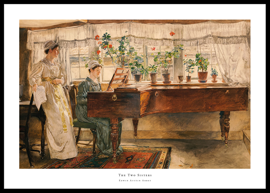 The Two Sisters By Edwin Austin Abbey-12