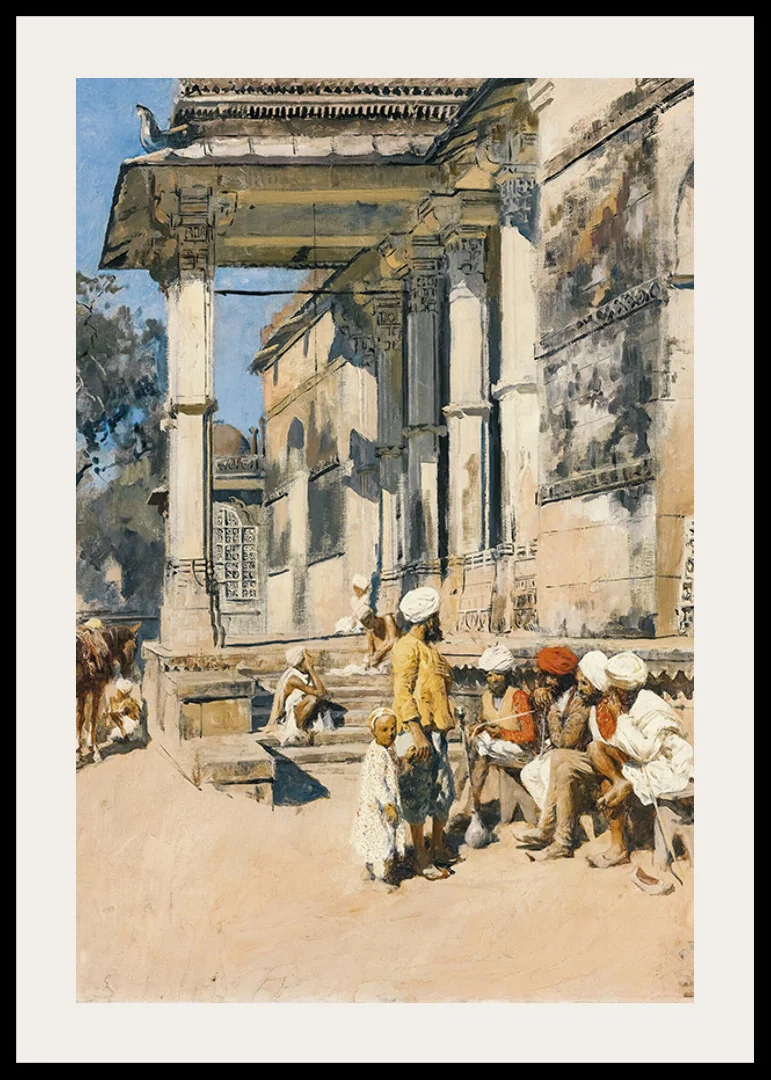 Portico Of A Mosque, Ahmedabad By Edwin Lord Week-12