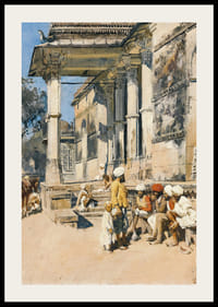 Portique d'une mosquée, Ahmedabad par Edwin Lord Week-4