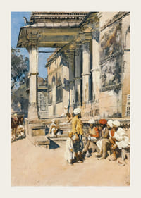 Portique d'une mosquée, Ahmedabad par Edwin Lord Week-5