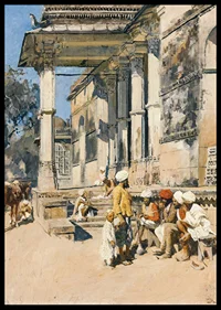 Portico Of A Mosque, Ahmedabad By Edwin Lord Week-8