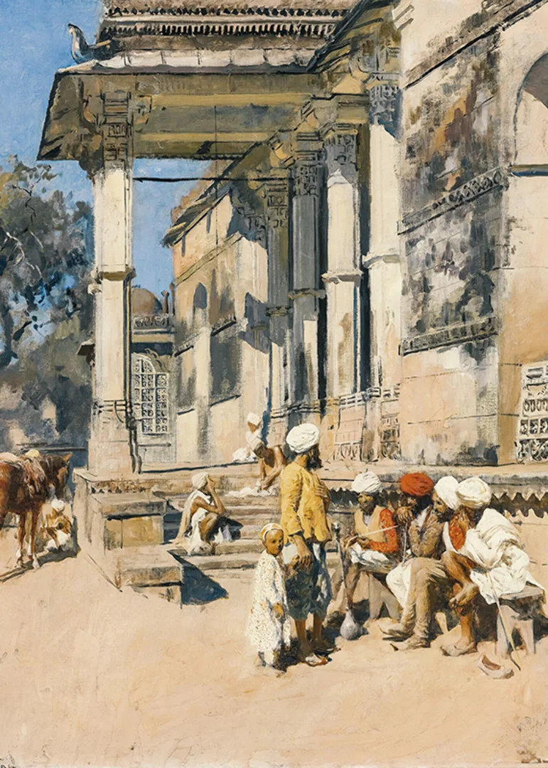 Portico Of A Mosque, Ahmedabad By Edwin Lord Week-12