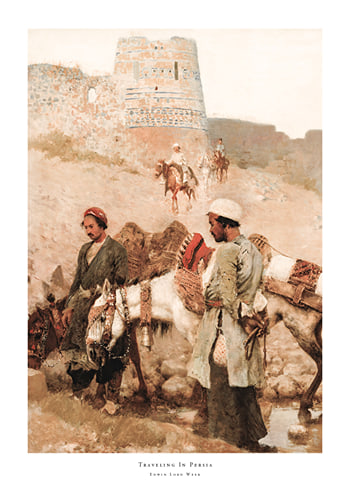 Poster Traveling In Persia By Edwin Lord Week