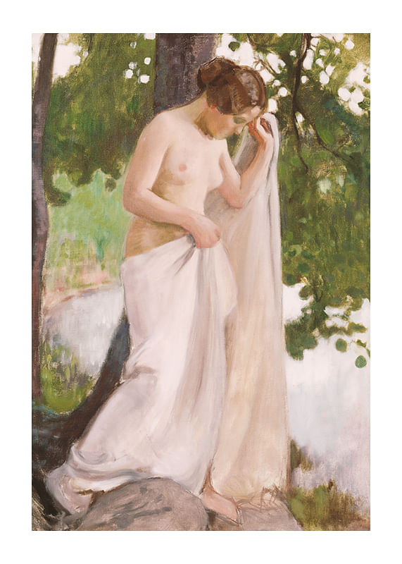 Plagát Bathing Sheet By Eero Jarnefelt