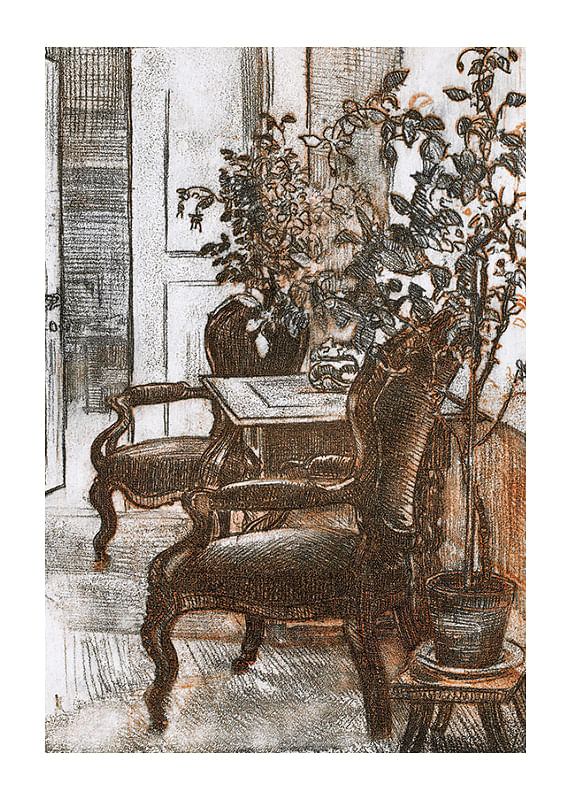 Plagát Interior Of Suviranta By Eero Jarnefelt