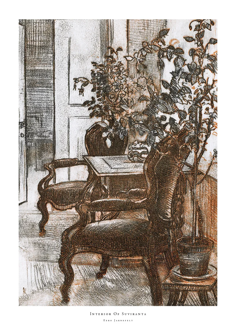 Interior Of Suviranta By Eero Jarnefelt-12