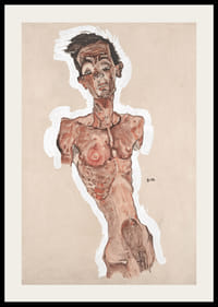 Egono Schiele nuogas autoportretas-4