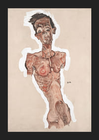 Egono Schiele nuogas autoportretas-7