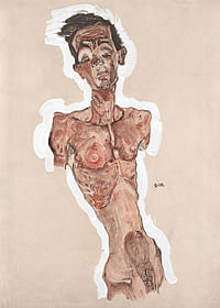 Nude Self-Portrait By Egon Schiele-3