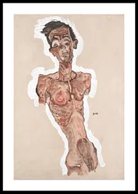 Nude Self-Portrait By Egon Schiele-2