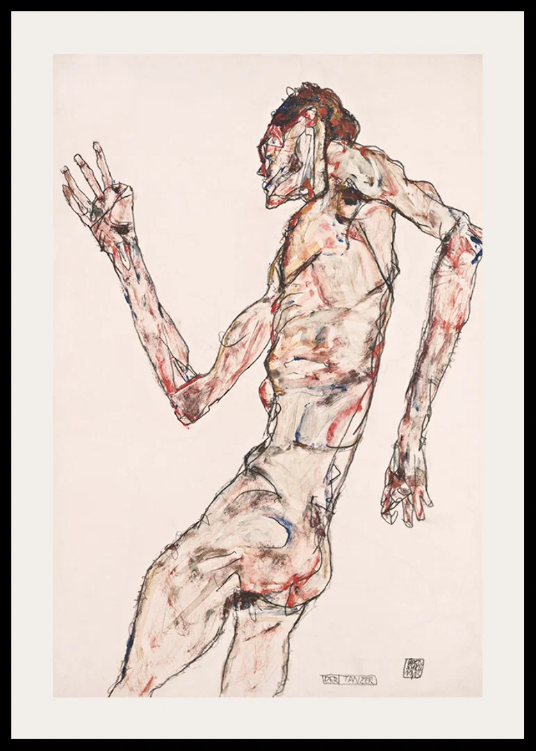 The Dancer By Egon Schiele-12
