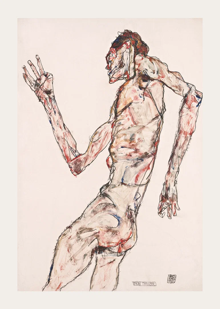 The Dancer By Egon Schiele-12