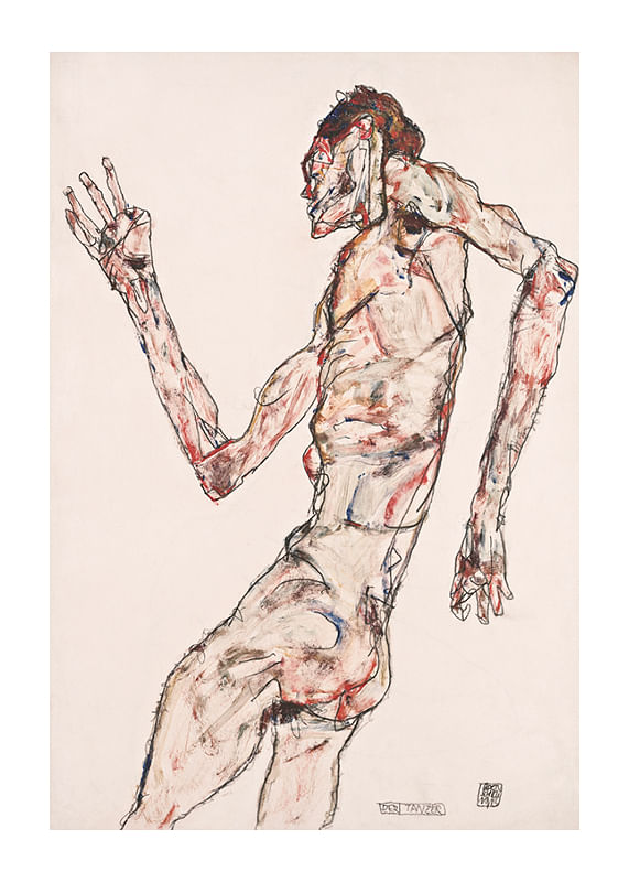 Plagát The Dancer By Egon Schiele