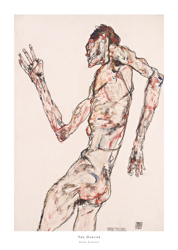 Plakatas The Dancer By Egon Schiele