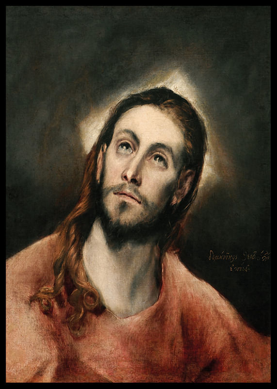 Cristo en oración por El Greco Domenikos Theotokopoulos-12