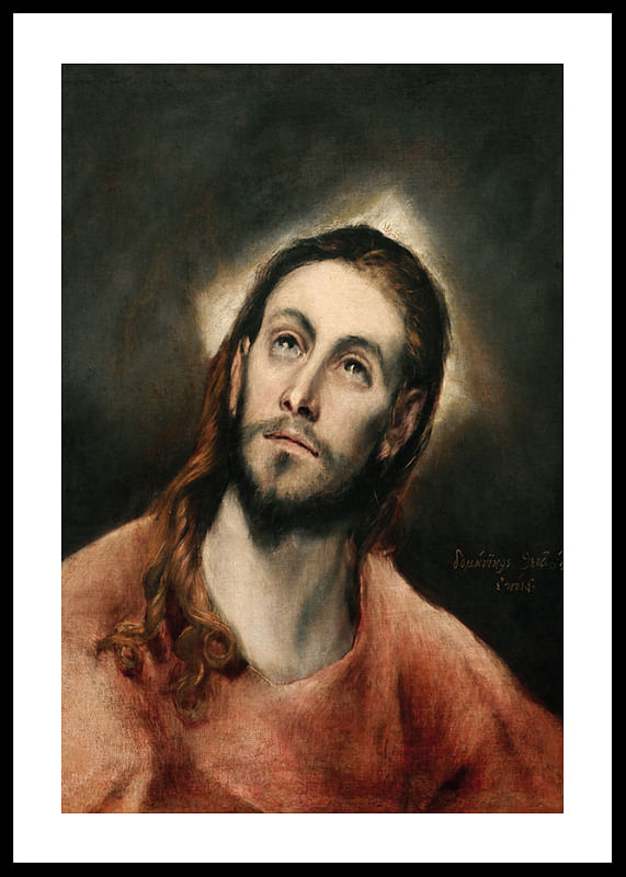 Cristo en oración por El Greco Domenikos Theotokopoulos-12