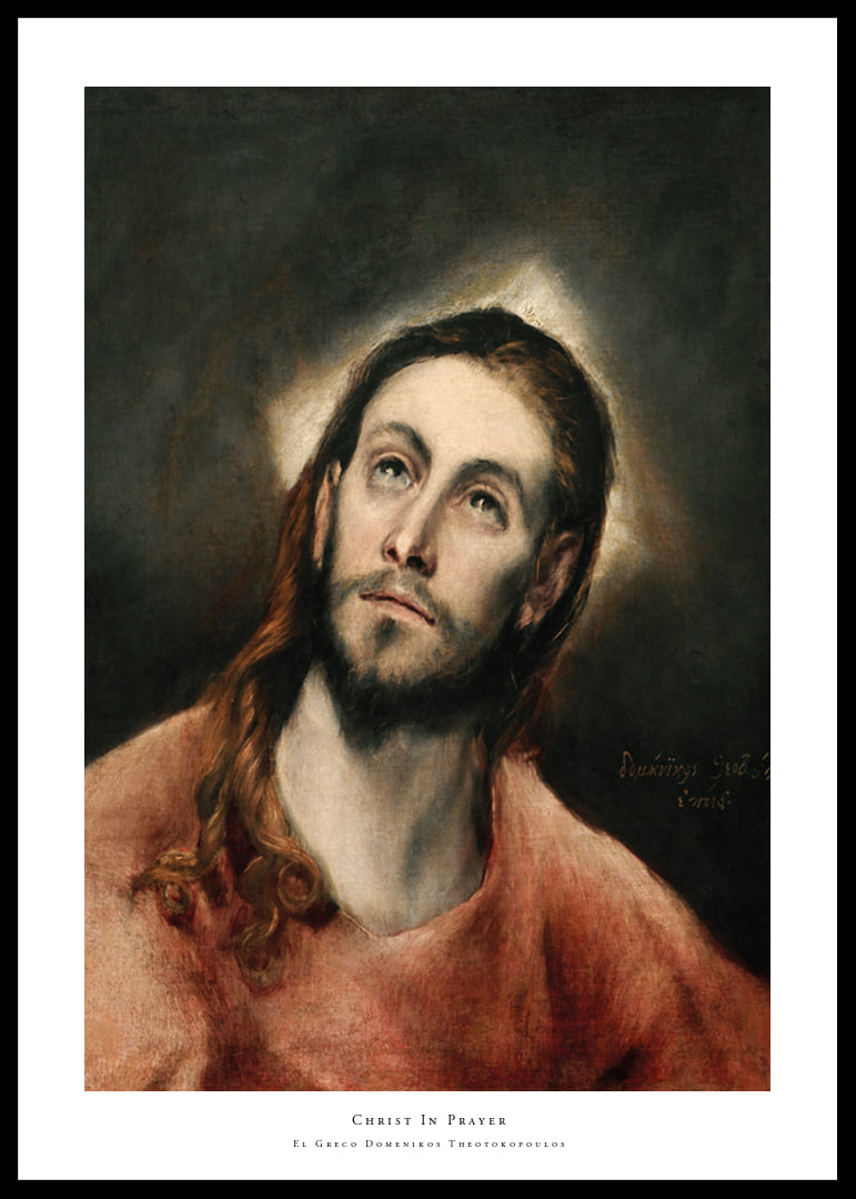 Christ In Prayer By El Greco Domenikos Theotokopoulos-12