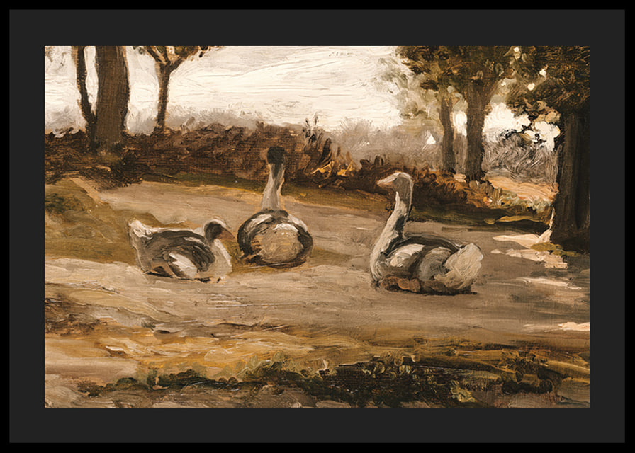 Geese By Elihu Vedder-12