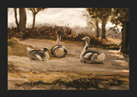 Geese By Elihu Vedder-7