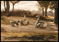 Geese By Elihu Vedder-8