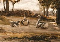 Geese By Elihu Vedder-9