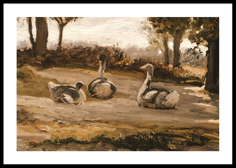 Geese By Elihu Vedder-12
