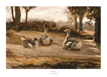 Affiche Geese By Elihu Vedder