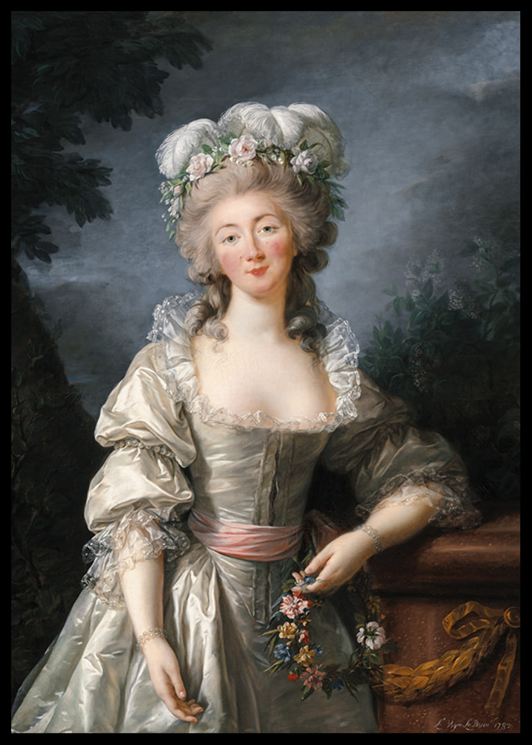Madame Du Barry By Elisabeth Louise Vigee Le Brun-12