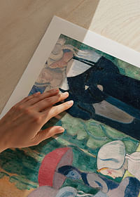 Bretonske kvinner med paraplyer av Emile Bernard-5