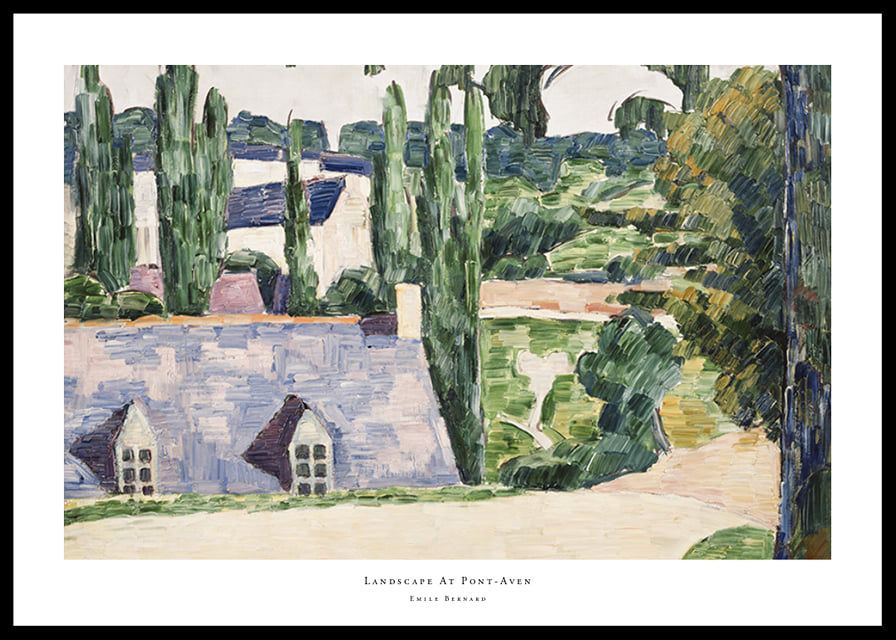 Landscape At Pont-Aven By Emile Bernard-12