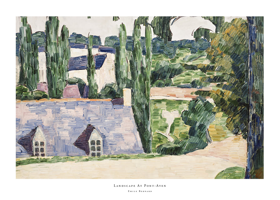 Landscape At Pont-Aven By Emile Bernard-12