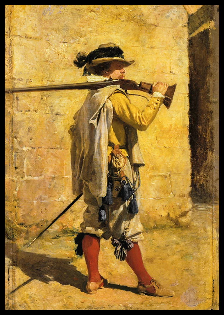 A Sentinel, Time Of Louis XIII By Ernest Meissonier-12