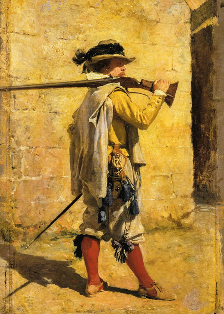 A Sentinel, Time Of Louis XIII By Ernest Meissonier-12