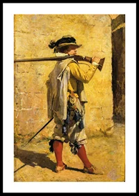 A Sentinel, Time Of Louis XIII By Ernest Meissonier-2