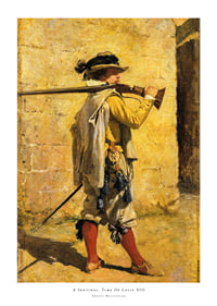 A Sentinel, Time Of Louis XIII By Ernest Meissonier-1