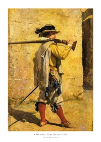 A Sentinel, Time Of Louis XIII By Ernest Meissonier-1