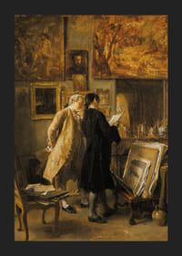 Umelec ukazuje svoje dielo Ernest Meissonier-7