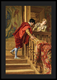 Auf der Treppe von Ernest Meissonier-6