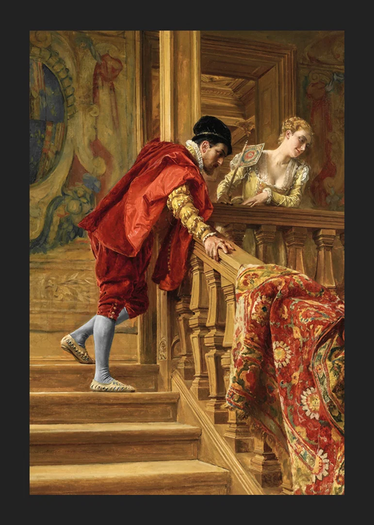 Sur L’escalier By Ernest Meissonier-12