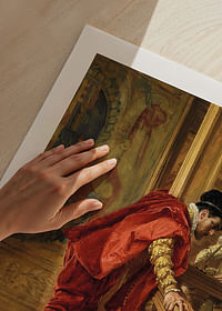 Op de trap door Ernest Meissonier-5
